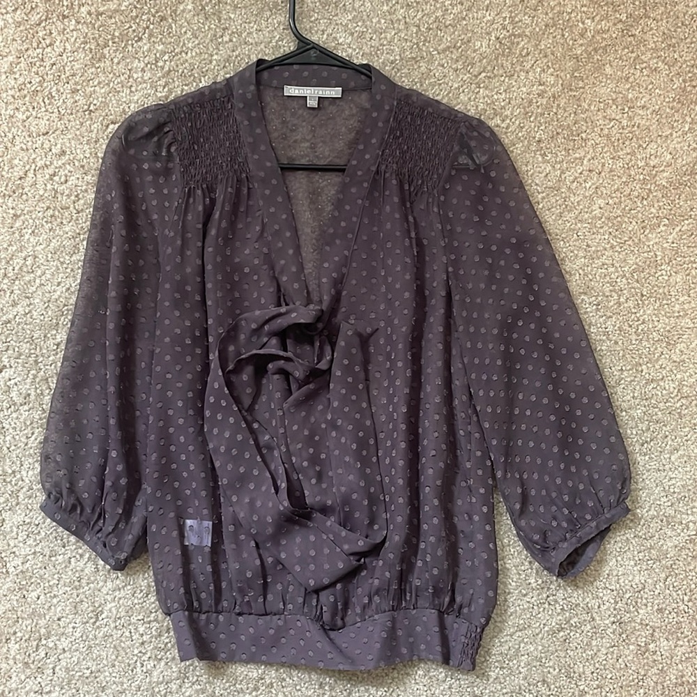daniel rainn sheer blouse